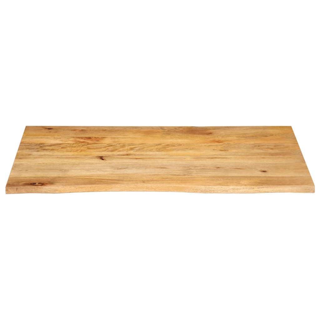 Tafelblad met natuurlijke rand 100x60x2,5 cm massief mangohout