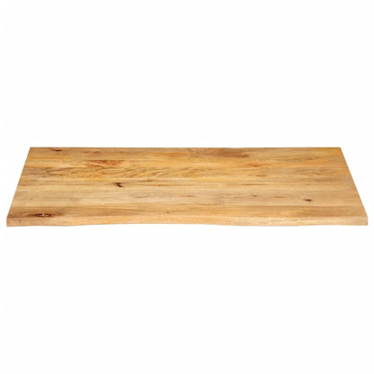 Tafelblad met natuurlijke rand 100x60x2,5 cm massief mangohout