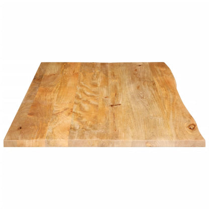 Tafelblad met natuurlijke rand 100x60x2,5 cm massief mangohout