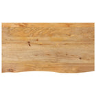 Tafelblad met natuurlijke rand 120x60x2,5 cm massief mangohout