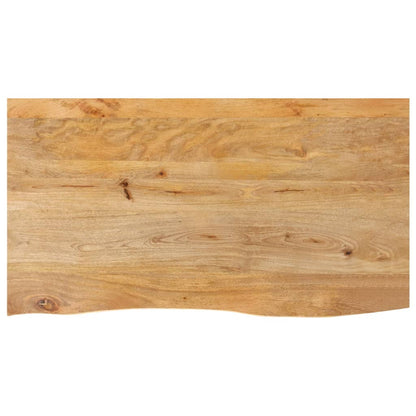Tafelblad met natuurlijke rand 120x60x2,5 cm massief mangohout