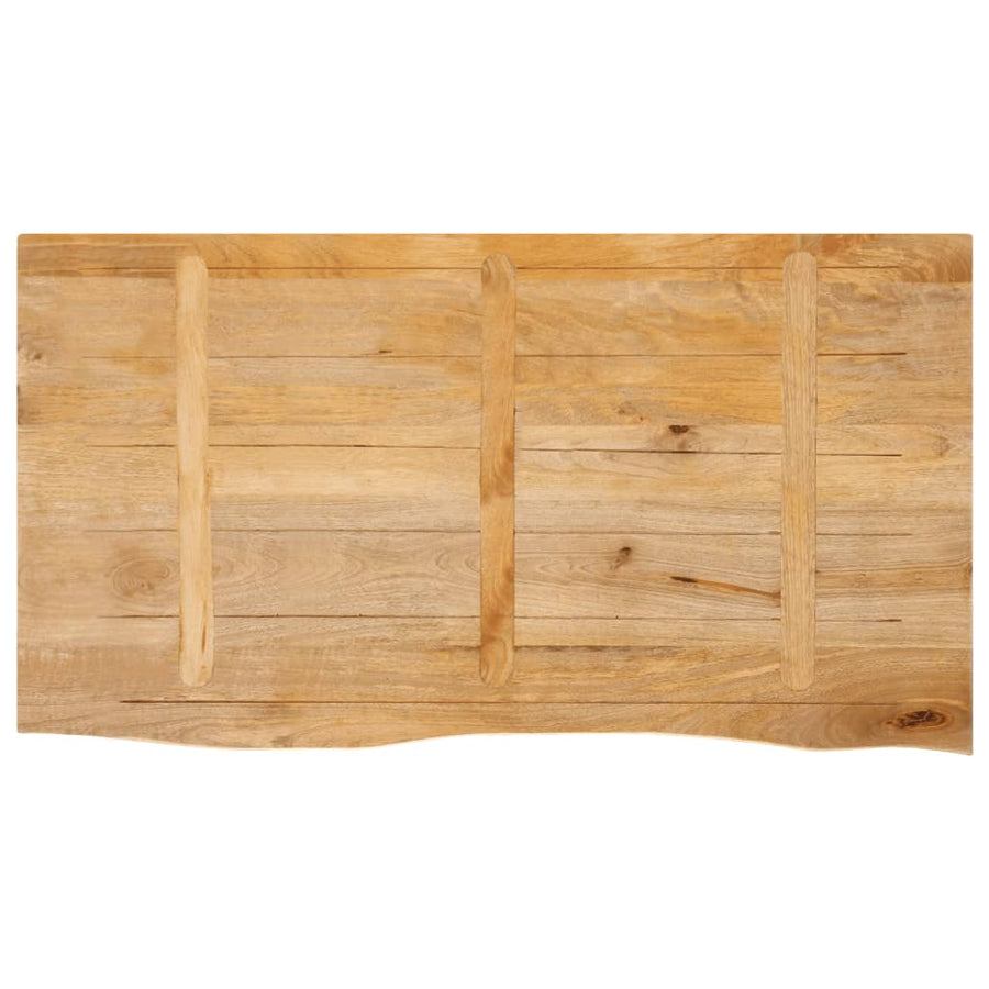 Tafelblad met natuurlijke rand 120x60x2,5 cm massief mangohout