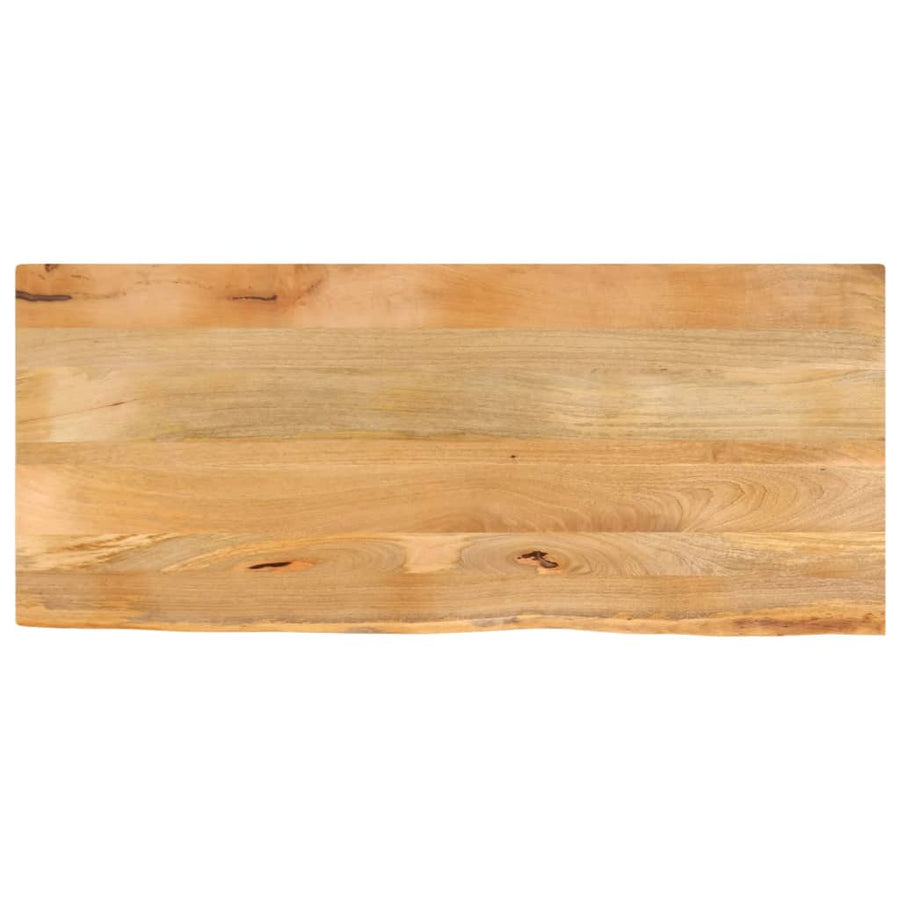 Tafelblad met natuurlijke rand 140x60x2,5 cm massief mangohout