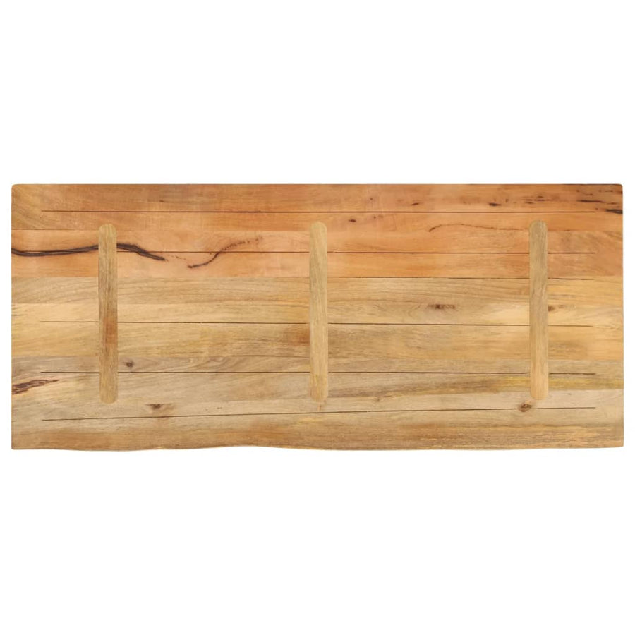Tafelblad met natuurlijke rand 140x60x2,5 cm massief mangohout