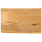 Tabletop with live edge 40x20x3.8 cm solid mango wood