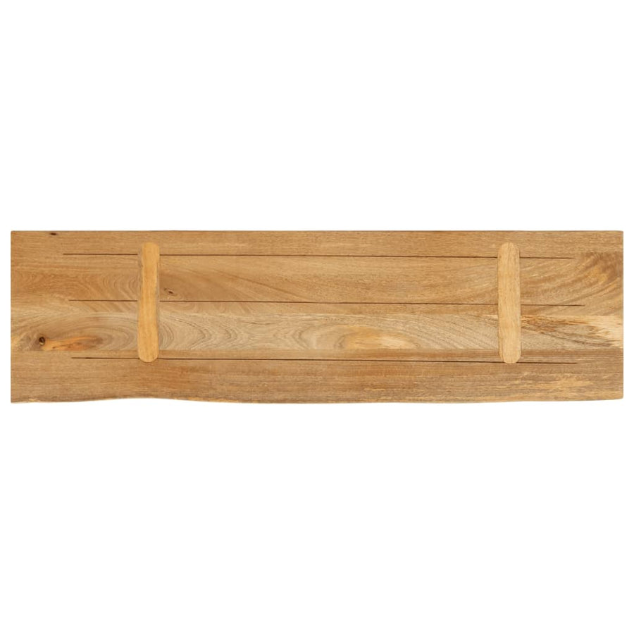 Tafelblad met natuurlijke rand 100x20x3,8 cm massief mangohout