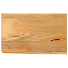 Tabletop with live edge 40x30x3.8 cm solid mango wood