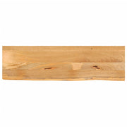 Tafelblad massief mangohout 120x30x3,8 cm natuurlijke rand