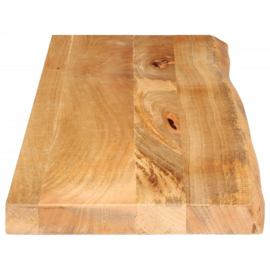 Tafelblad met natuurlijke rand 120x30x3,8 cm massief mangohout