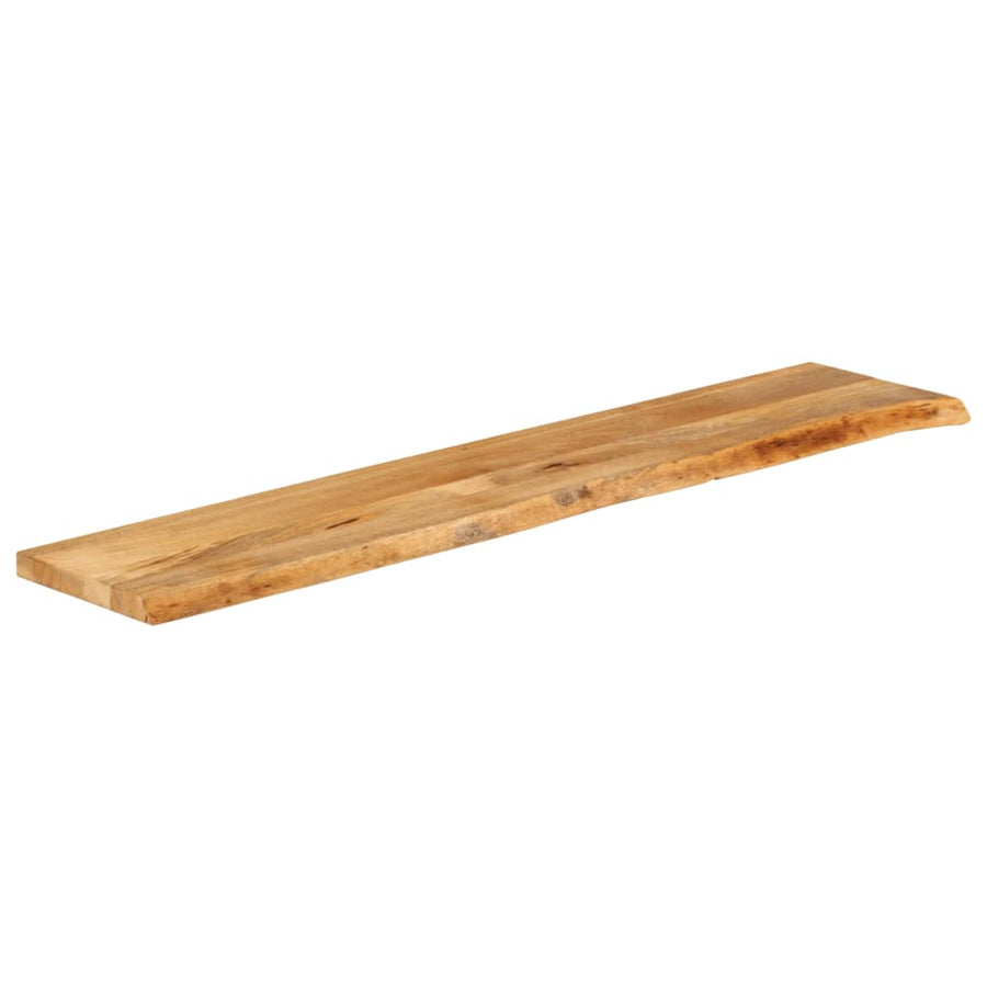Tafelblad met natuurlijke rand 140x30x3,8 cm massief mangohout