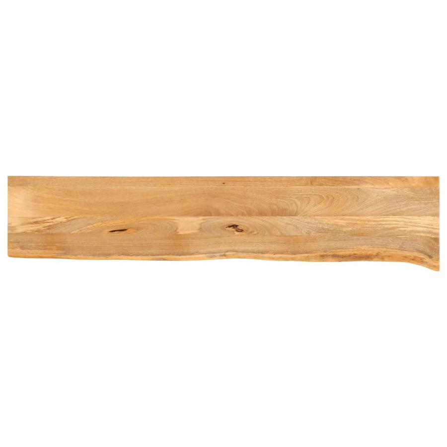 Tafelblad met natuurlijke rand 180x30x3,8 cm massief mangohout