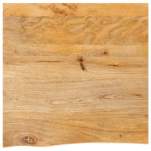 Tafelblad met natuurlijke rand 40x40x3,8 cm massief mangohout