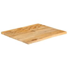 Tafelblad met natuurlijke rand 40x40x3,8 cm massief mangohout
