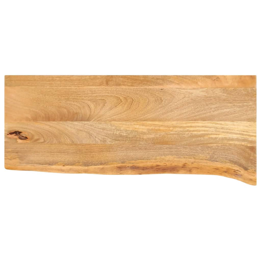 Tafelblad met natuurlijke rand 90x40x3,8 cm massief mangohout