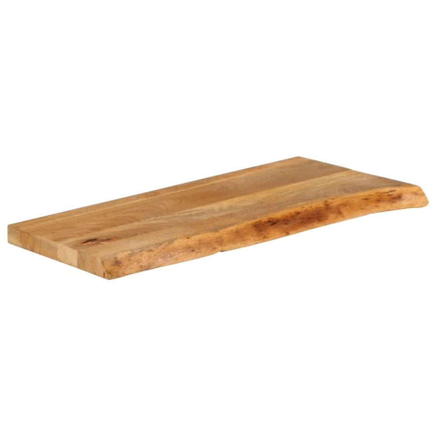 Tafelblad met natuurlijke rand 90x40x3,8 cm massief mangohout