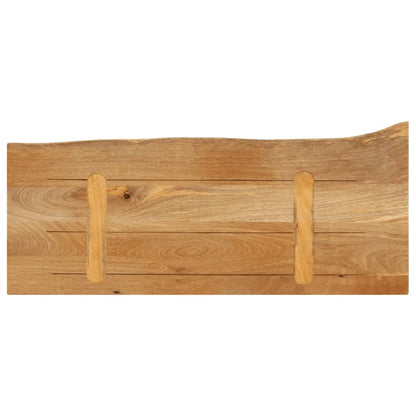 Tafelblad met natuurlijke rand 90x40x3,8 cm massief mangohout