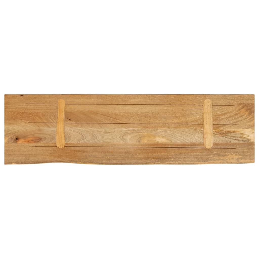 Tafelblad met natuurlijke rand 120x40x3,8 cm massief mangohout
