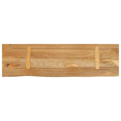 Tafelblad met natuurlijke rand 120x40x3,8 cm massief mangohout