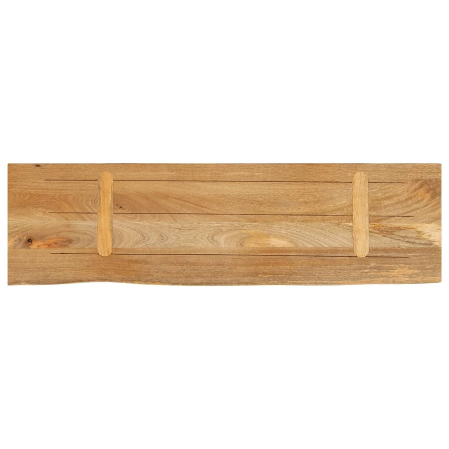 Tafelblad met natuurlijke rand 120x40x3,8 cm massief mangohout
