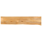 Tafelblad massief mangohout 140x40x3,8 cm natuurlijke rand