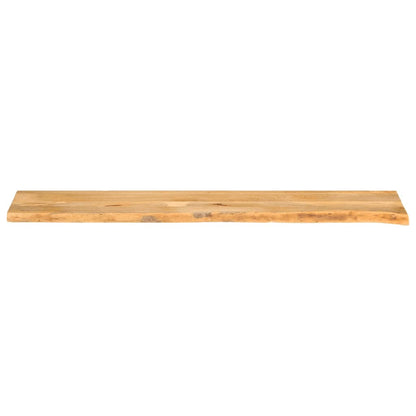 Tafelblad met natuurlijke rand 140x40x3,8 cm massief mangohout