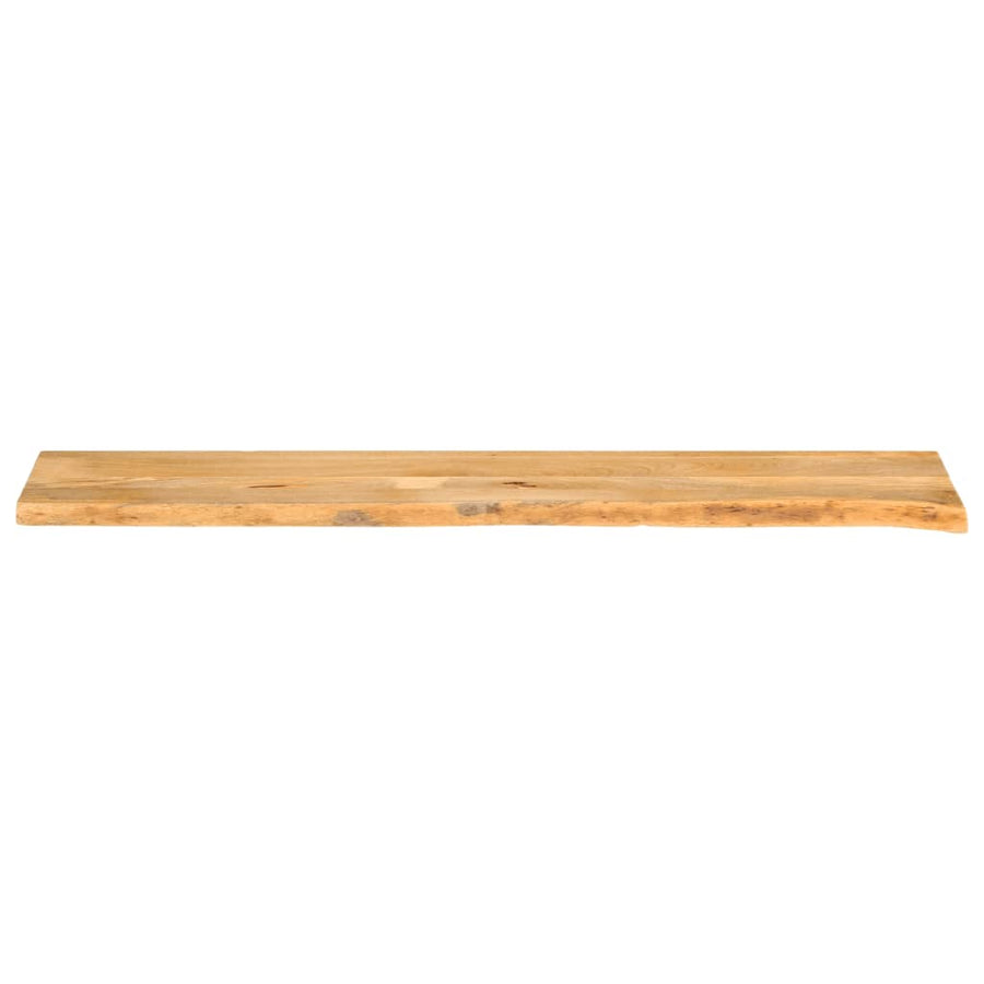 Tafelblad met natuurlijke rand 140x40x3,8 cm massief mangohout