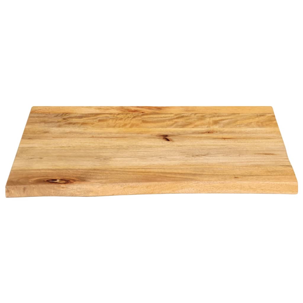 Tafelblad met natuurlijke rand 60x60x3,8 cm massief mangohout