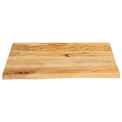 Tafelblad met natuurlijke rand 60x60x3,8 cm massief mangohout