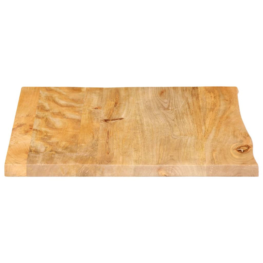 Tafelblad met natuurlijke rand 60x60x3,8 cm massief mangohout