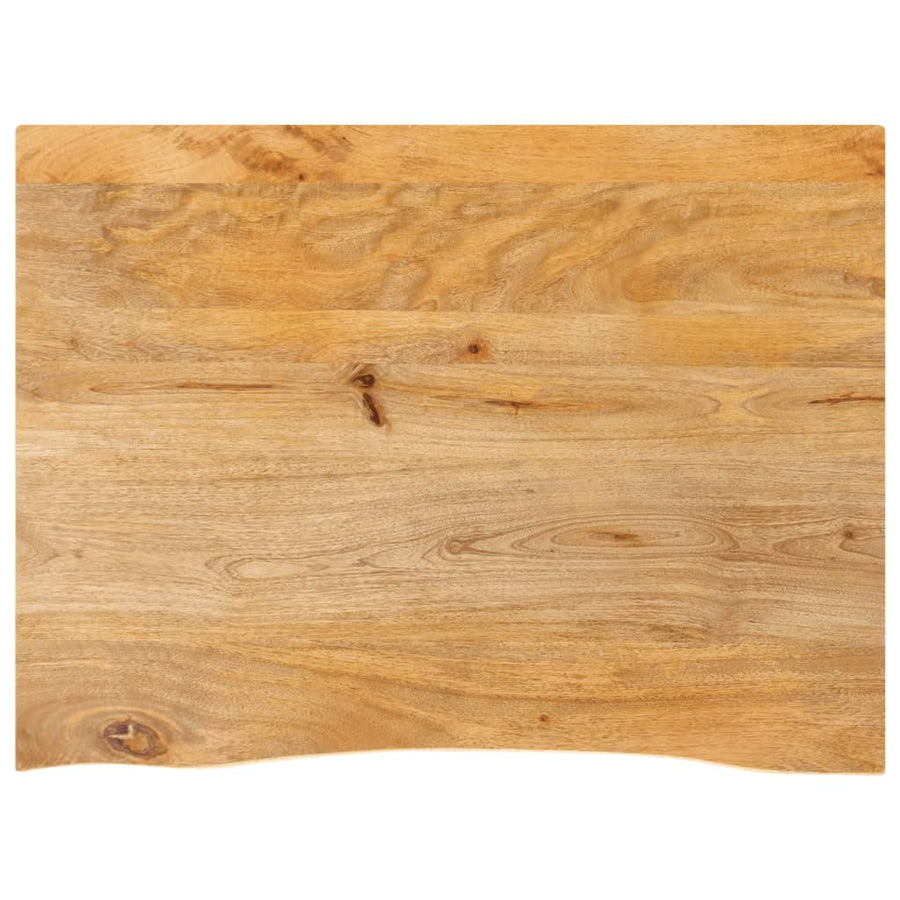 Tafelblad met natuurlijke rand 80x60x3,8 cm massief mangohout