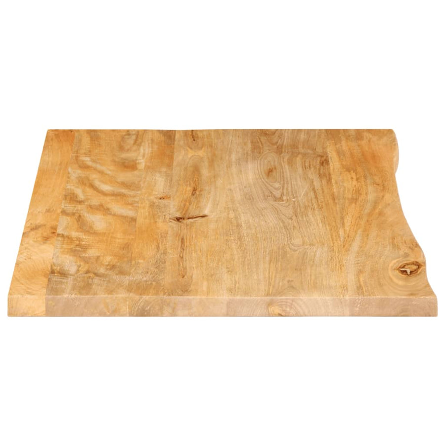 Tafelblad met natuurlijke rand 80x60x3,8 cm massief mangohout
