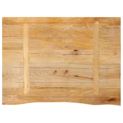 Tafelblad met natuurlijke rand 80x60x3,8 cm massief mangohout