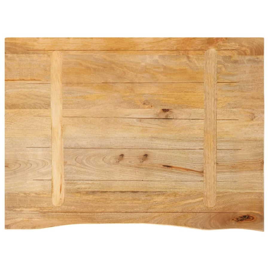 Tafelblad met natuurlijke rand 80x60x3,8 cm massief mangohout