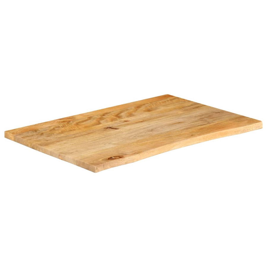 Tafelblad met natuurlijke rand 90x60x3,8 cm massief mangohout