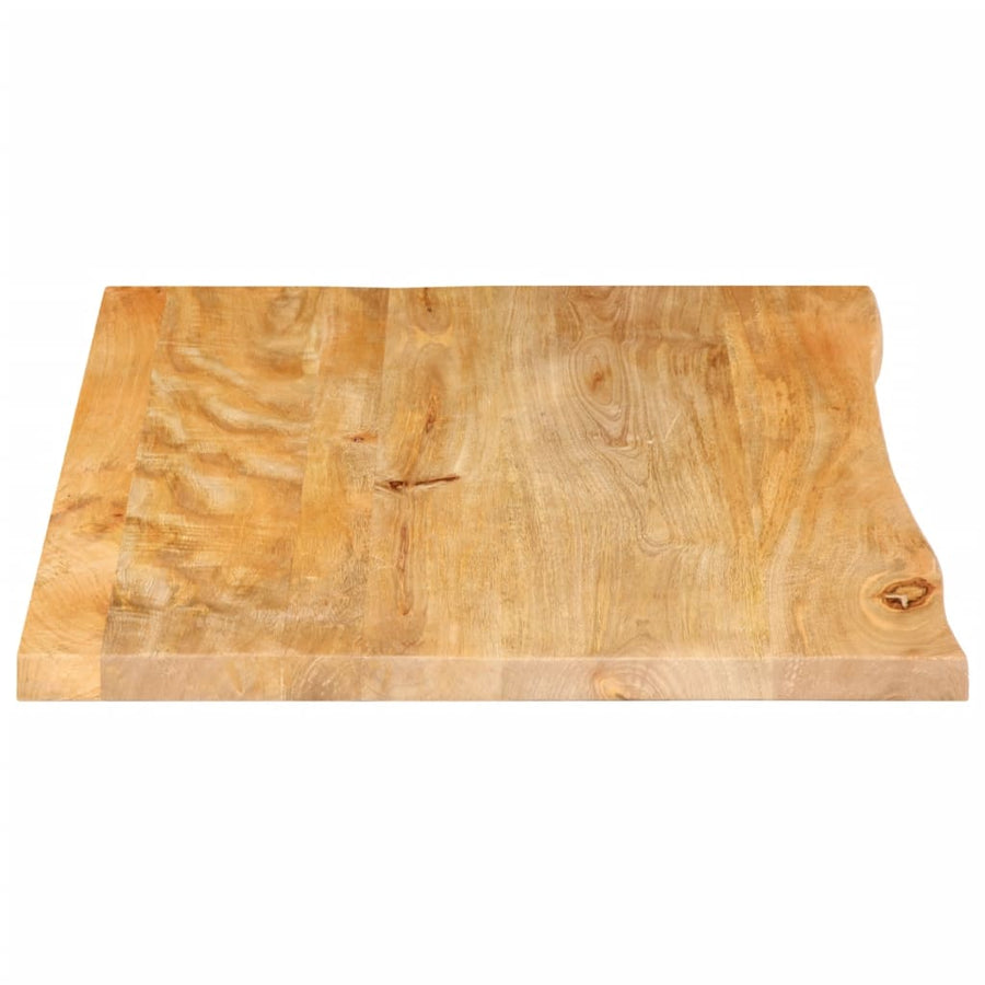Tafelblad met natuurlijke rand 90x60x3,8 cm massief mangohout