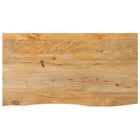 Tabletop with live edge 100x60x3.8 cm solid mango wood
