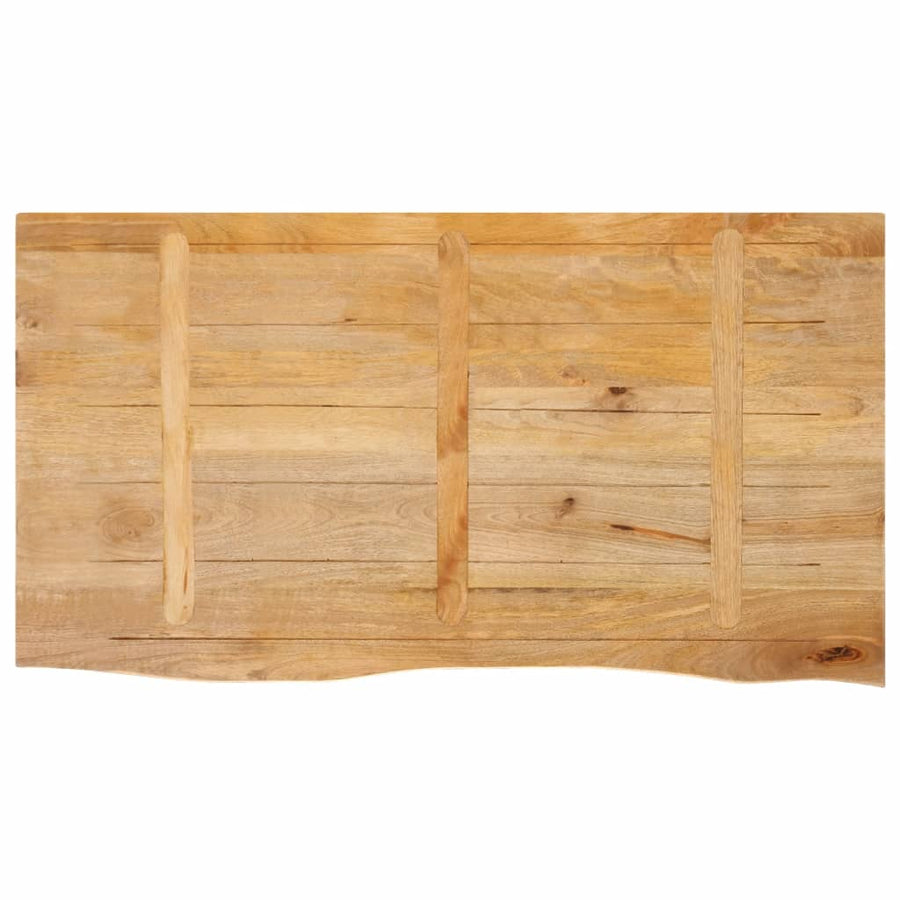 Tafelblad met natuurlijke rand 100x60x3,8 cm massief mangohout