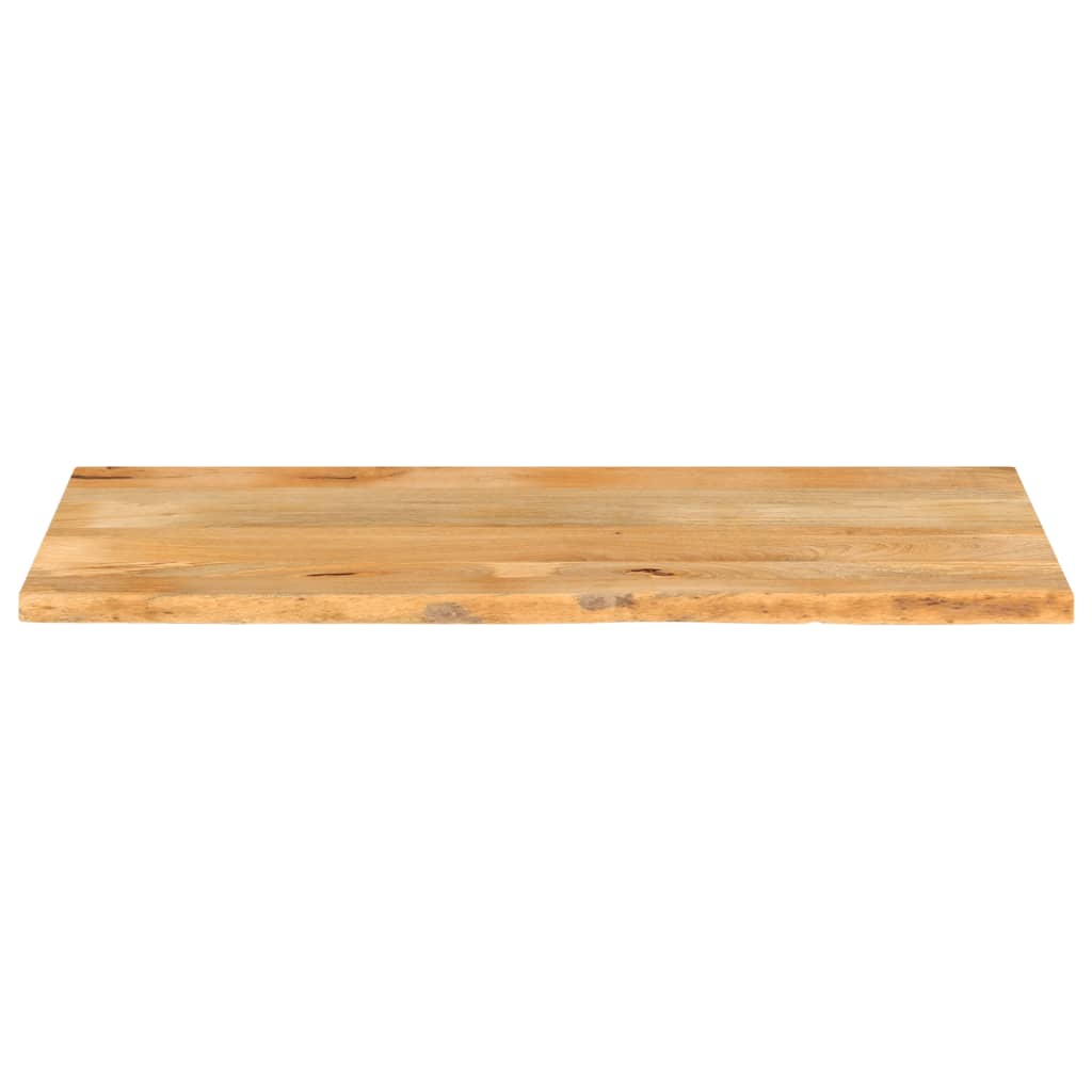 Tafelblad Met Natuurlijke Rand 140X60X3,8 Cm Naturel 140 x 60 x 3.8 cm massief mangohout