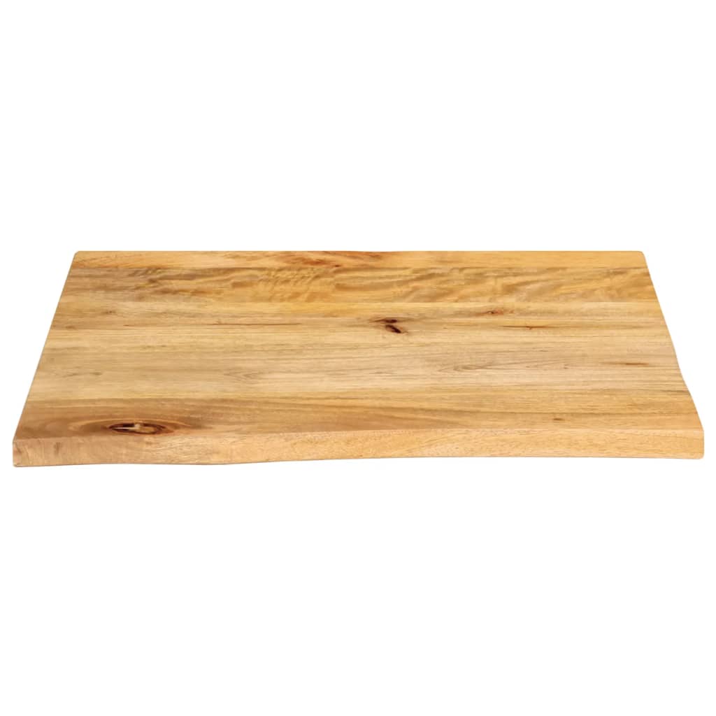 Tafelblad met natuurlijke rand 80x80x3,8 cm massief mangohout