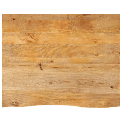 Tafelblad Met Natuurlijke Rand 110X80X3,8 Cm Massief Mangohout Gerecycled Hout (Meerkleurig)