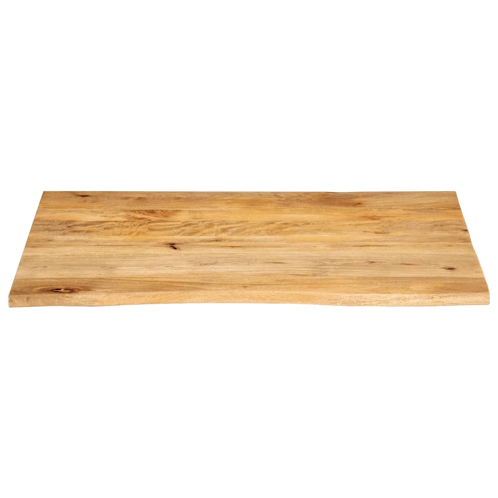 Tafelblad Met Natuurlijke Rand 110X80X3,8 Cm Massief Mangohout Gerecycled Hout (Meerkleurig)