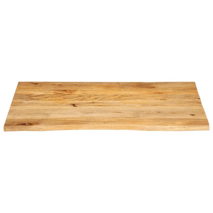 Tafelblad Met Natuurlijke Rand 110X80X3,8 Cm Massief Mangohout Gerecycled Hout (Meerkleurig)
