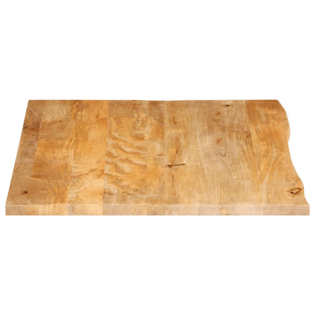Tafelblad Met Natuurlijke Rand 110X80X3,8 Cm Massief Mangohout Gerecycled Hout (Meerkleurig)