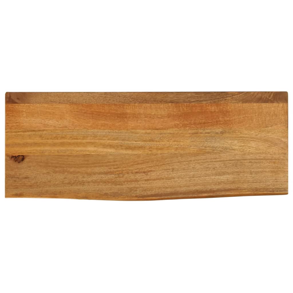 Tafelblad met natuurlijke rand 70x20x2,5 cm massief mangohout
