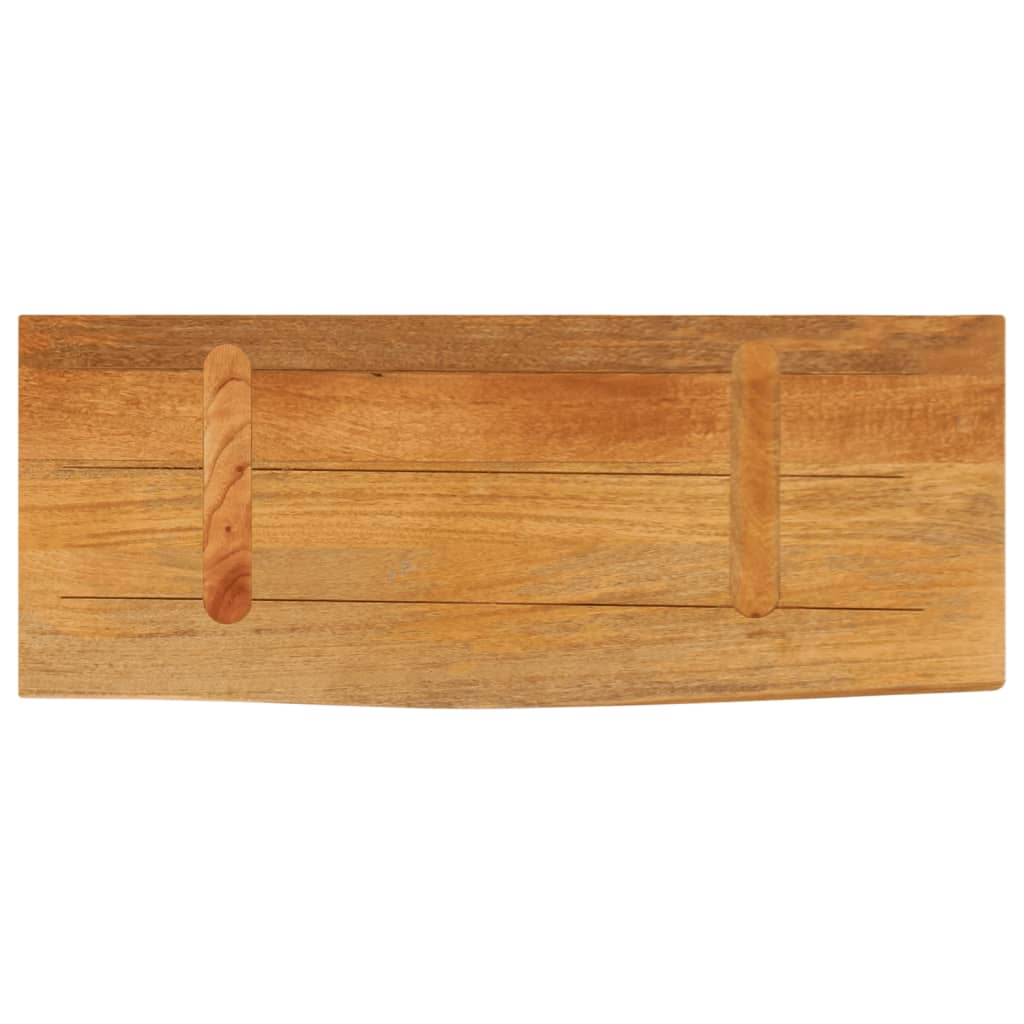 Tafelblad met natuurlijke rand 70x20x2,5 cm massief mangohout