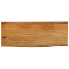 Tabletop with live edge 80x20x2.5 cm solid mango wood