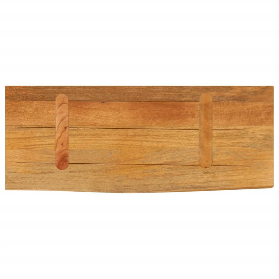 Tafelblad met natuurlijke rand 70x30x2,5 cm massief mangohout