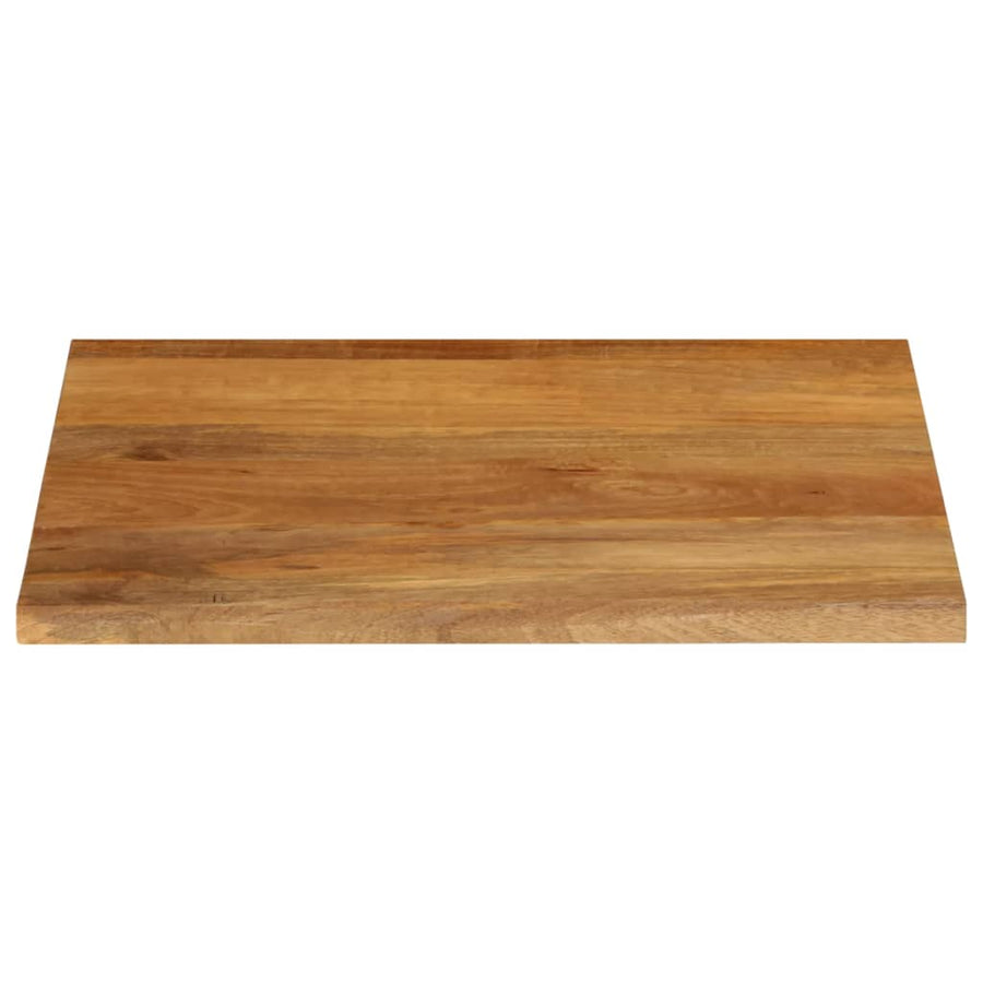 Tafelblad met natuurlijke rand 40x40x2,5 cm massief mangohout