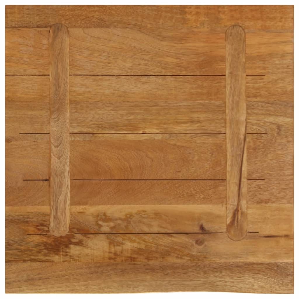 Tafelblad met natuurlijke rand 40x40x2,5 cm massief mangohout