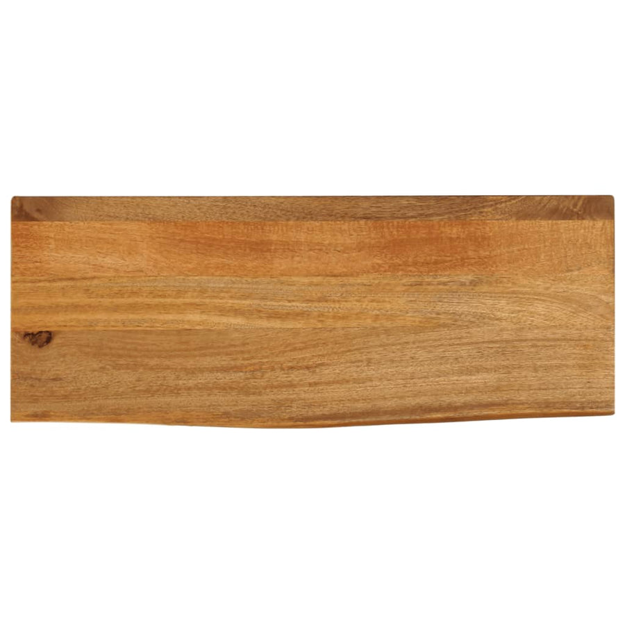 Tafelblad met natuurlijke rand 70x40x2,5 cm massief mangohout